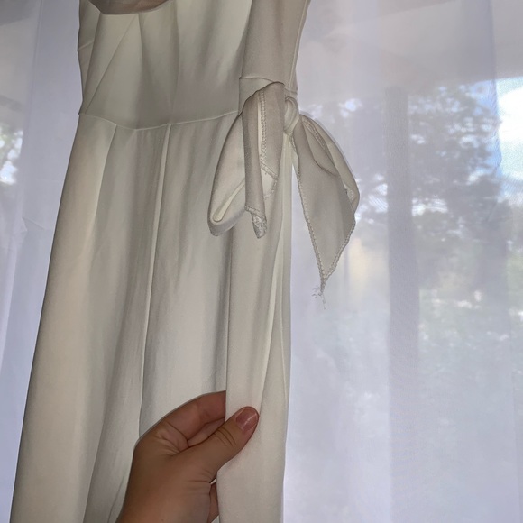 White off the shoulder jumpsuit - Picture 3 of 4